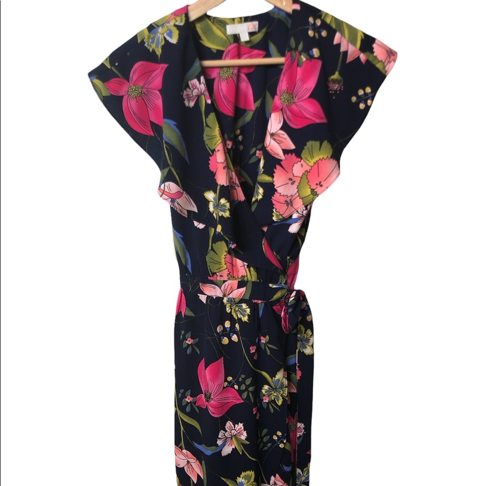 Gianni Bini Ruffle Wrap Dress XS